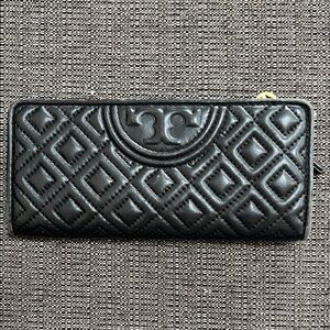 Tory Burch Black Quilted Wallet
